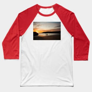 Sunrise Swimmers at Cullercoats Bay Baseball T-Shirt